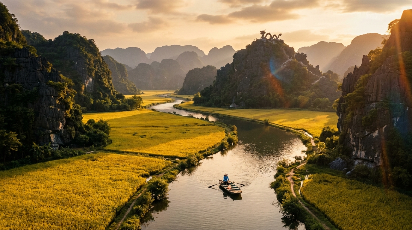 Ninh Binh Tam Coc Tour: Halong Bay on Land